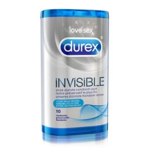 Condoom Durex - Invisible Condooms 10 St.. Erotisch shoppen doe je bij Women Toys; De lekkerste vrouwenspeeltjes