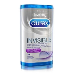 Condoom Durex - Invisible Extra Lubricated Condooms 10 St.. Erotisch shoppen doe je bij Women Toys; De lekkerste vrouwenspeeltjes