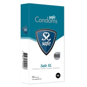Condoom Safe - XL Condooms 10 Stuks. Erotisch shoppen doe je bij Women Toys; De lekkerste vrouwenspeeltjes