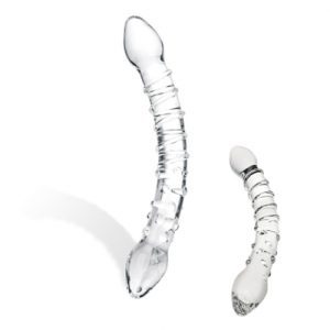 Glazen Dildo Glas - Double Trouble Glazen Dildo. Erotisch shoppen doe je bij Women Toys; De lekkerste vrouwenspeeltjes