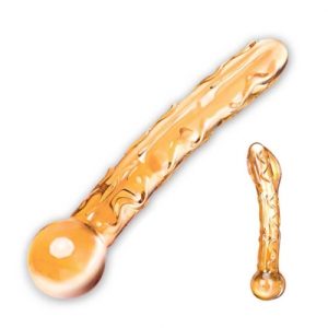 Glazen Dildo Glas - Orange Tickler Glazen Dildo. Erotisch shoppen doe je bij Women Toys; De lekkerste vrouwenspeeltjes