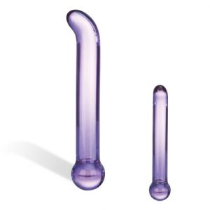 Glazen Dildo Glas - Purple Glazen G-Spot Tickler. Erotisch shoppen doe je bij Women Toys; De lekkerste vrouwenspeeltjes