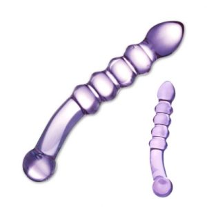 Glazen Dildo Glas - Purple Rain Ribbed Glazen Dildo. Erotisch shoppen doe je bij Women Toys; De lekkerste vrouwenspeeltjes