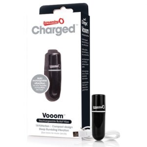 Mini Vibrator The Screaming O - Charged Vooom Bullet Vibe Zwart. Erotisch shoppen doe je bij Women Toys; De lekkerste vrouwenspeeltjes