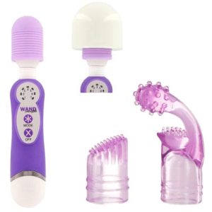 Vagina Toys Mini Magic Wand Vibrator - Paars. Erotisch shoppen doe je bij Women Toys; De lekkerste vrouwenspeeltjes