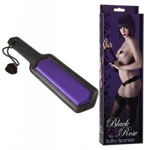 Zweepjes Black Rose Sultry Spanker Paddle - Zwart / Paars. Erotisch shoppen doe je bij Women Toys; De lekkerste vrouwenspeeltjes