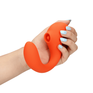 Loveline G Spot Vibrator With Clitoral Pulse Wave Untamed Orange - womentoys.nl