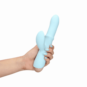 Loveline Pulse Wave And Up And Down Moving Ring Vibrator Arctic Blue - womentoys.nl