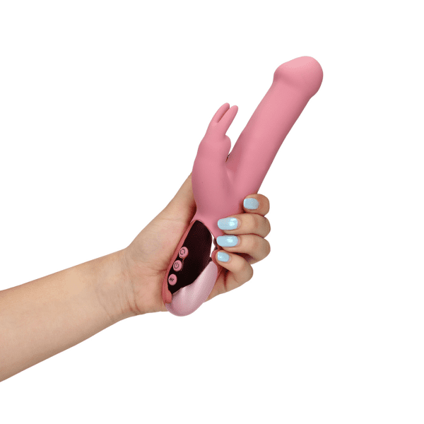 Loveline Rotating Beads Rabbit Vibrator Pink Arabesque - womentoys.nl