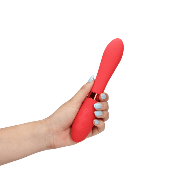 Loveline Silicone Smooth Vibrator Salsa - womentoys.nl