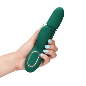 Loveline Thrusting Rabbit Vibrator Ancient Sea - womentoys.nl