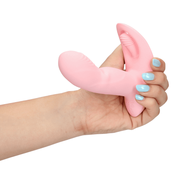 Loveline Wearable Fingering Motion Vibrator With Remote Control Cherry Chiffon - womentoys.nl