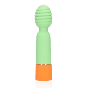 Loveline Ribbed Mini Vibrator Spring Sage 12 cm - womentoys.nl