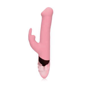 Loveline Roterende Rabbit Vibrator Pink Arabesque 22 cm - womentoys.nl