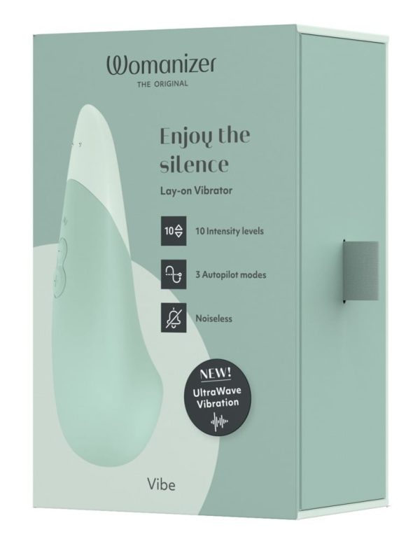 Womanizer Vibe Stille UltraWave Vibrator Sage - womentoys.nl