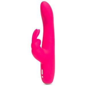 Happy Rabbit Slimline Curve Rabbit Vibrator Roze - womentoys.nl