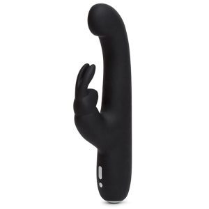 Happy Rabbit Slimline G-Spot Rabbit Vibrator Zwart - womentoys.nl