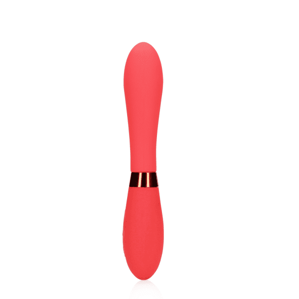 Loveline Smooth Vibrator Salsa 21 cm - womentoys.nl