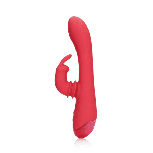 Loveline Swinging Rabbit G-Spot Vibrator Brighto Red 22 cm - womentoys.nl