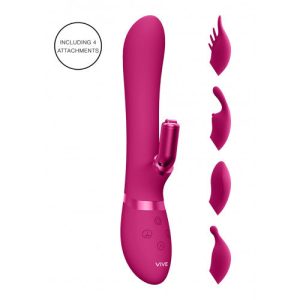 Vive Chou Tarzan Vibrator 22 Cm Roos - womentoys.nl