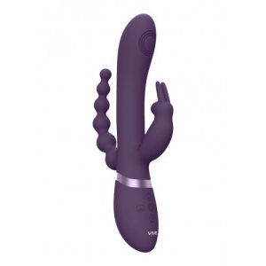 Vive Rini Vibrator Triple Fun 23 Cm Zwart - womentoys.nl